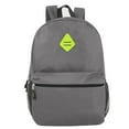 thumbnail image 2 of 19 Inch Two Tone Color Mesh Side Pocket Backpack for Camping, Commuting and Travel in Gray & Yellow, 2 of 7