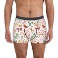thumbnail image 2 of KLL Colorful Bow Knots Men's Cotton Boxer Briefs Underwear-Small, 2 of 7