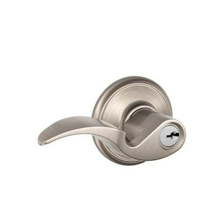 Schlage F Series Avanti Keyed Entry Leverset with Round Rosette