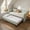 Cyan-With Trundle, variant on Twin Size Upholstery Daybed with Trundle and USB, Twin to King Design Adorable Wave Shaped Extendable Linen Sofa Bed Cozy Gingham Daybed, for Living Room and Bedroom