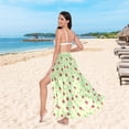 thumbnail image 5 of Women's Beach Swimsuit Cover Ups Bathing Suit Coverups Bikini Wrap Dress for Swimwear Small Cherry Fruits, 5 of 7