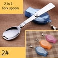 thumbnail image 3 of Joernso Portable Folding Fork Spoon Stainless Steel Outdoor Picnic Camping Tableware, 3 of 4