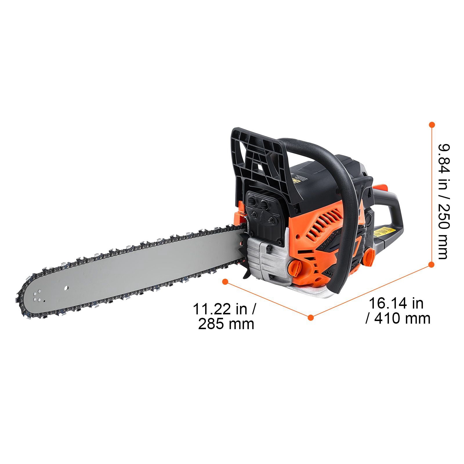 Zaverox 58CC 20 Inch 3.22HP Gas Powered Chainsaw, Handheld Cordless Petrol Chain Saw for Tree Cutting Trimming Farm Garden Forest Use
