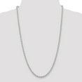 thumbnail image 5 of 14K White Gold Rope Chain Bracelet Jewelry 8", 5 of 6
