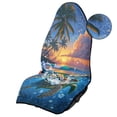 thumbnail image 6 of Bulopur Palm Tree Car Seat Cover Towel Hawaiian Sunset Front Seat Protector for Beach Summer Outdoor Auto Interior Decor Universal Fit SUV Sedan Truck, 6 of 8