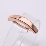 Implant Grade Titanium Rose Gold Minimalist Curved Bar Belly Clicker