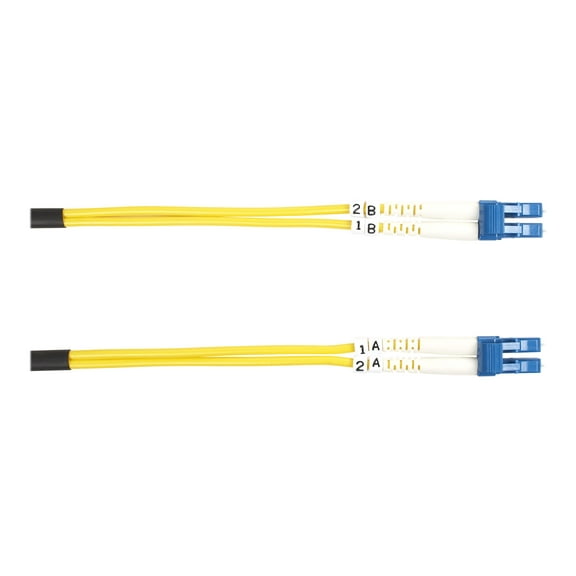 Black Box Fiber Optic Duplex Patch Network Cable - 3.20 ft Fiber Optic Network Cable (FOSM001MLCLC)