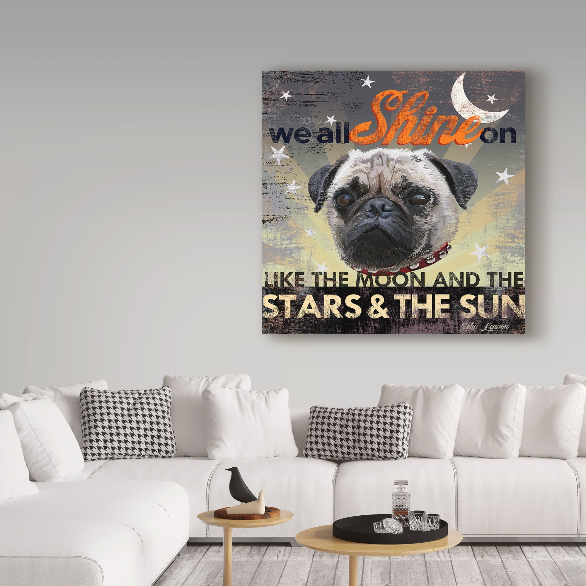 Trademark Fine Art 'Dog Days Pug Pup' Canvas Art by Art Licensing Studio