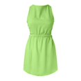 thumbnail image 4 of B91xZ Robes pour Femmes 2024 Invité de Mariage Printemps Été Col en V Profond Élégant Nœud Papillon Mini Robe, Vert m, 4 of 4