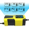 thumbnail image 2 of FOXSUR Universal 6V/12V Smart Battery Charger for Motorcycle, Car, and Kids' Toy Vehicles - Compact, Lightweight, and Safe with Multi-Protection Features - Yellow (US Plug), 2 of 7