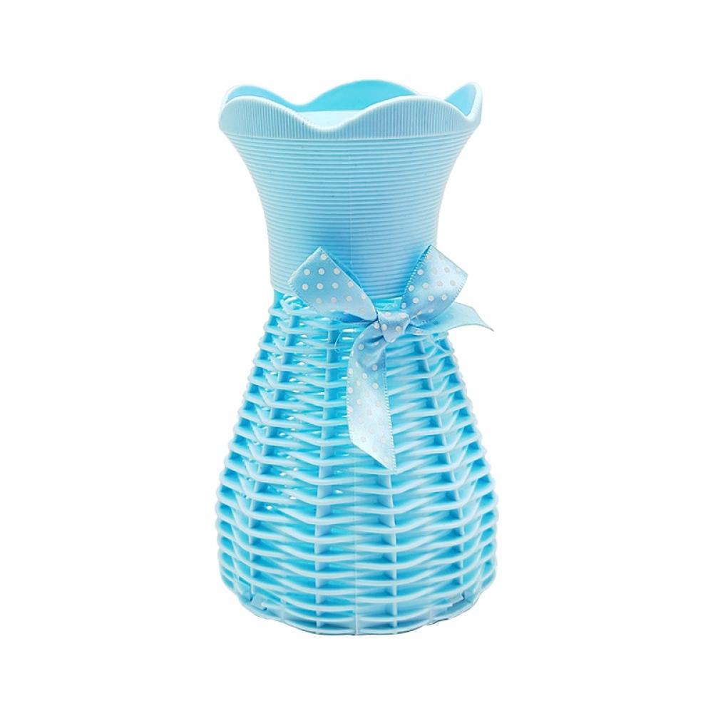 6.3x3.5 Inch Small Vases for Flowers, Bud Vases in Bulk, Cute Plastic