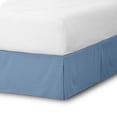 thumbnail image 1 of Faldón de Cama Cepillado Doble Bare Home Colección Premium 1800 Caída de 15 Pulgadas Tamaño Queen Azul Corona, 1 of 5