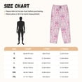 thumbnail image 3 of Picia pink bows Pattern Womens Soft Woven Cotton Elastic Waistband Sleep Pajama Pant Lounge Sleep Pant With Pockets And Drawstring-XX-Large, 3 of 6