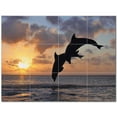 thumbnail image 1 of Dolphin Ceramic Tile Mural Kitchen Backsplash Bathroom Shower 402795-S43, 1 of 3