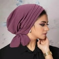 thumbnail image 2 of UJNDER Fashionable Women's Middle Hijab With Stretchy Design for Malay Indonesian Style Hair Accessories Purple, 2 of 5