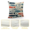 thumbnail image 4 of MLJA Fish Throw Pillow Cover Sea Red Blue Fish in Wave Stripes Rectangle Pillow Cases Home Decorative Cushion Cover for Bed Sofa, 4 of 5