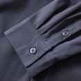 thumbnail image 6 of LWITHSZG Button Down Shirt Men Loose Fit Collared Long Sleeve Shirts Fall Lightweight Going Out Tops Work Casual Outerwear with&nbsp;Pockets, 6 of 6