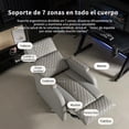 thumbnail image 3 of MYXSRI Sillon Masajeador, Sillon Reclinable Adultos 8 Modos de Masaje con Soporte Lumbar, Reposapiés Retráctil, Reposabrazos y Reposacabezas Ajustables, Ruedas 360°, para Sala y Dormitorio (Gris), 3 of 9
