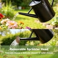 thumbnail image 4 of Watering Can for Outdoor&Indoor Plants，1 Gallon Metal Watering Can with with Removable Spout，Galvanized Steel Garden Flower Water Can Plant Watering Pot with 2 Handles，Black, 4 of 7