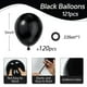 thumbnail image 2 of Globos Awenztech de látex negro, 15 cm, 120 unidades, con cinta, 2 of 7