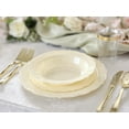 thumbnail image 3 of " OCCASIONS " 120 Plates Pack,(60 Guests) Vintage Wedding Party Disposable Plastic Plates Set -60 x 10'' Dinner + 60 x 7.5'' Salad / Dessert (Verona Plain Ivory), 3 of 8