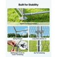 thumbnail image 6 of KFFKFF Large Metal Chicken Coop, Poultry Enclosure, Rabbits Hens Ducks Geese PE, Galvanized Carbon Steel, 9.8 x 3.3 x 6.6 ft 1 count, 6 of 9