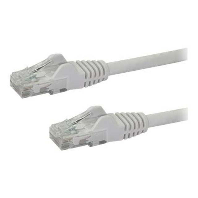 StarTech.com 20ft CAT6 Ethernet Cable, 10 Gigabit Snagless RJ45 650MHz 100W PoE Patch Cord, CAT 6 10GbE UTP Network Cable w/Strain Relief, White, Fluke Tested/Wiring is UL Certified/TIA - Category 6 - 24AWG (N6PATCH20WH) - Patch cable - RJ-45 (M) to RJ-45 (M) - 20 ft - UTP - CAT 6 - molded, snagless - white