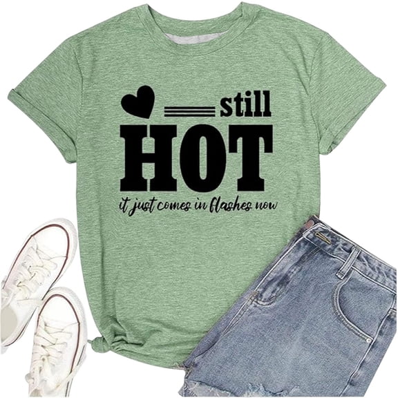 DHFJKG Womens Crew Neck T Shirts Casual Short Sleeve Letter Printed Loose Fit Summer Top For Everyday Wear Versatile Tops