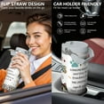 thumbnail image 6 of 1pc Cat Lovers 30oz Tumbler with Straw & Handle - Insulated Stainless Steel Cup | Holiday Gift for Man Women (Christmas, Valentine's, Birthday), 6 of 7