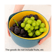 thumbnail image 2 of Juego de colador de arroz y colador de cocina: colar arroz y granos pequeños, lavar y escurrir verduras y frutas azul, 2 of 5