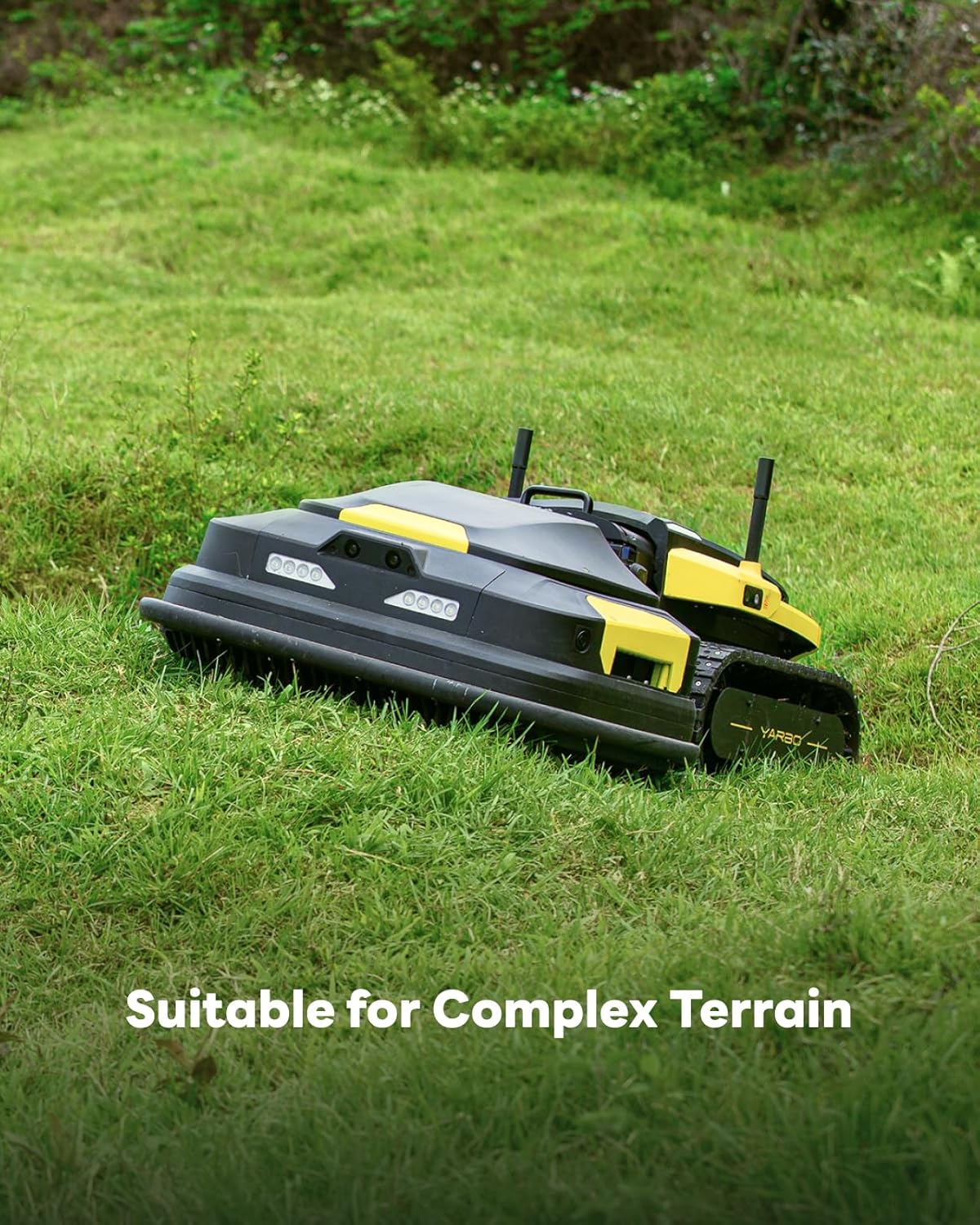 YARBO Robot Lawn Mower for Large Yard up to 6 Acres, Wire Free, 1.2"-4.0" Cutting Height, Auto Recharging, AI Vision & Rtk for Navigation