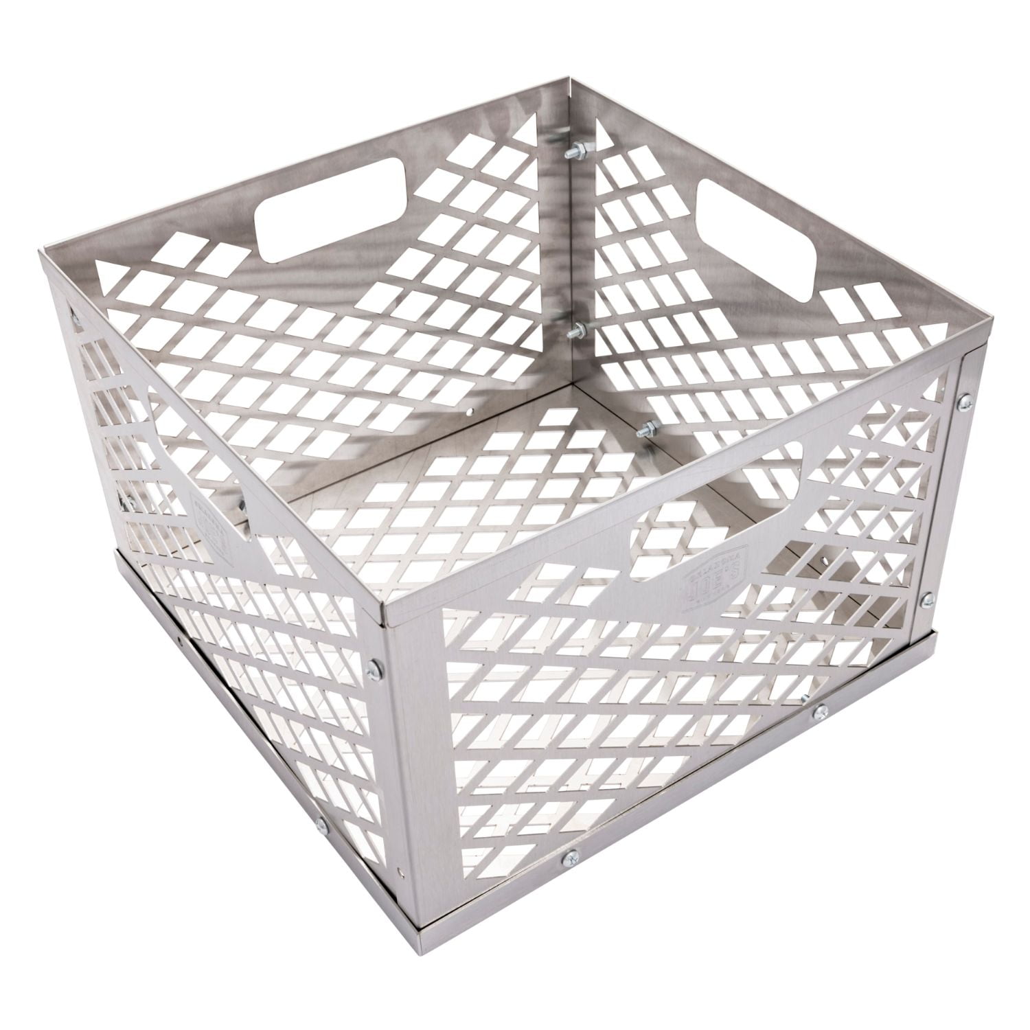 Silver Blissun Charcoal Basket Smoker Pit Firebox Basket 