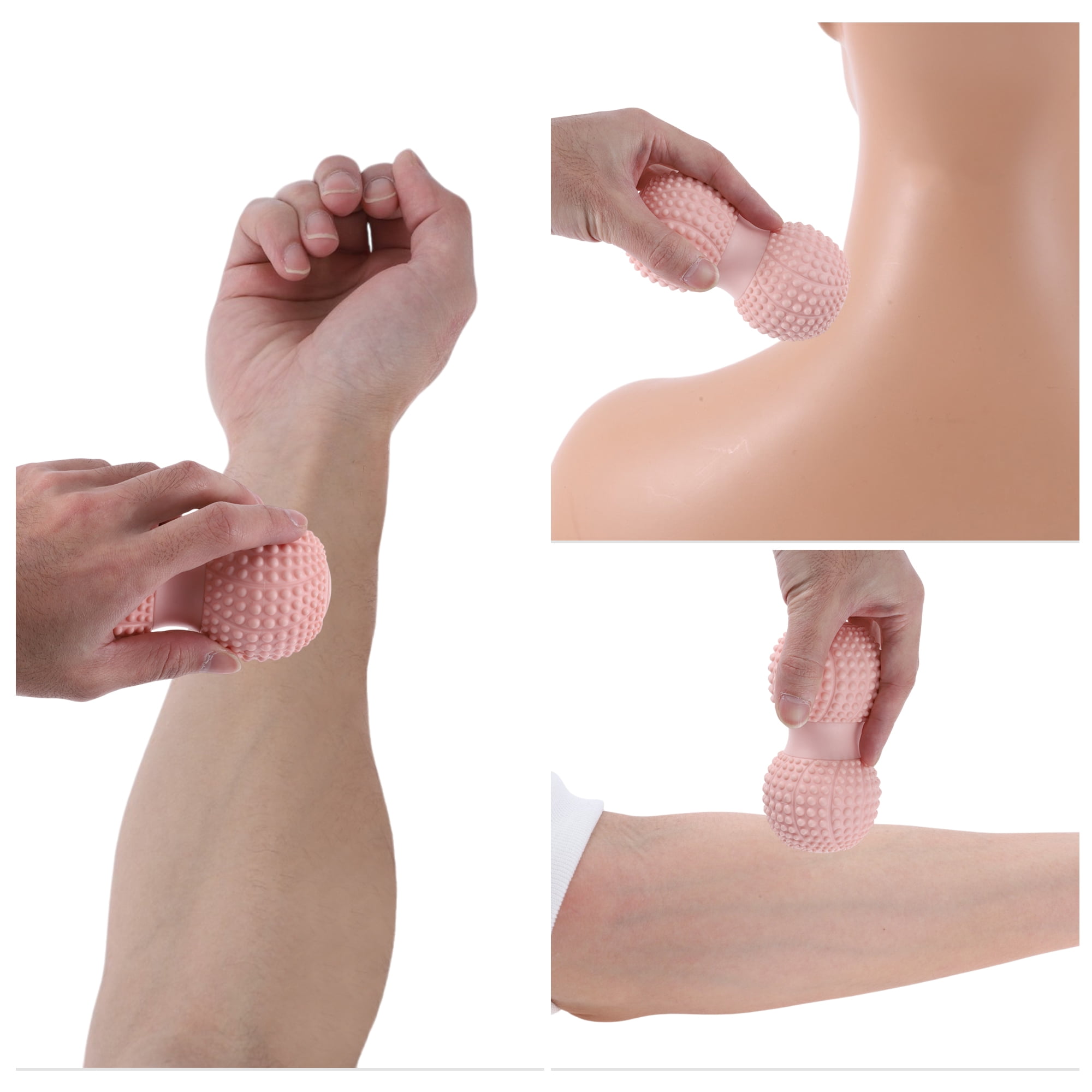 Unique Bargains Peanut Fascia Ball Massager 5.12"x2.56" 1 Pc Pink
