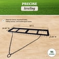 thumbnail image 4 of Yard Tuff Spike Drag, Tow Behind Lawn Field Leveling Attachment, 6 Ft Wide, Black, 4 of 11