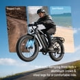 thumbnail image 6 of YareYi Electric Bike for Adults 26", 750W Rated E-Mountain Bicycle, 28MPH Fat Tire Ebike, 48V 15Ah Removable Battery, 7 Speed and Front Suspension with Rear Rack, UL2849 Certified, Gray, 6 of 8