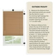 thumbnail image 5 of Cordless Light Filtering Mini Blind - 57 Inch Width, 64 Inch Length, 1" Slat Size - Alabaster - Cordless GII Morningstar Horizontal Windows Blinds for Interior by Achim Home Decor, 5 of 6