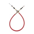thumbnail image 1 of DYNWAVECA Shifter Cable 4 ft Length Red Premium Easy Installation Sturdy Spare Parts Direct Replaces Eyelet Threaded for B&M 80832, 1 of 7