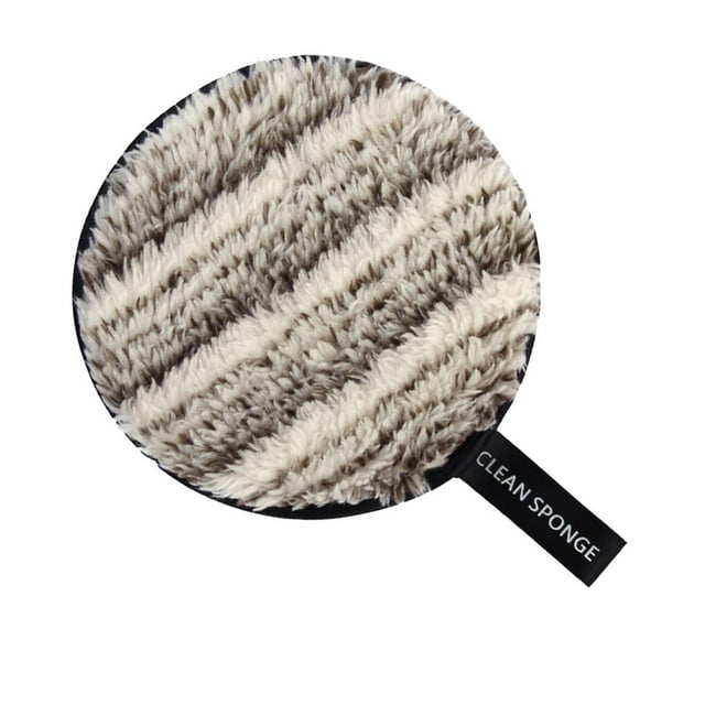 Almohadilla Desmaquillante Lavable Redonda Facial Reutilizable Esponja Limpia de , Blanco-marrón Baoblaze Almohadillas removedor de maquillaje reutilizables