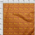 thumbnail image 2 of oneOone Cotton Poplin Orange Fabric Batik Dress Material Fabric Print Fabric By The Yard 42 Inch Wide - U6, 2 of 4