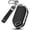 Silver/Black, variant on Key Fob Cover Compatible with Kia Telluride Sorento K4 K5 GT-LINE 2023-2026 5 Button Leather TPU Full Protection Keychain Case Holder Protector,Gold/Black
