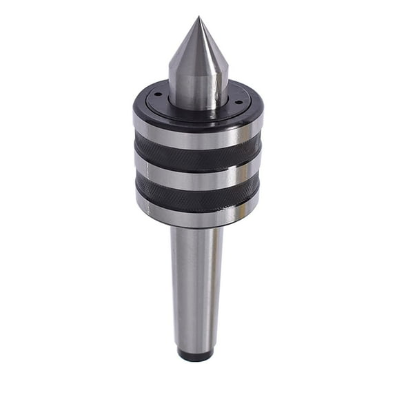 EPOTOOR MT3 Live Center 60 Degree Medium Duty Live Center 3 Morse Taper Triple Bearing Fit for CNC Lathes