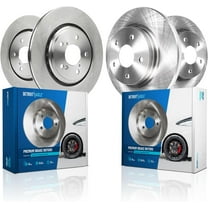 Detroit Axle - 3.5L Brake Rotors for Acura 2017-2020 MDX 12.60" inch Front and 12.99" inch Rear Disc Brake Rotors 2018 2019 Replacement