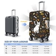 thumbnail image 3 of Cauagu Bones And Leaves Print Travel Luggage Cover,Travel Dust-proof Suitcase Cover Softside Suitcase Protector for 18-32inch,Not Included Suitcase, 3 of 8
