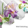 thumbnail image 3 of 72x72 Inch Flower Hummingbird Shower Curtain Watercolor Pink Floral Blooming Bird Natural Plants Botanical Shower Curtains for Bathroom Decor Waterproof Polyester with Hooks, 3 of 6