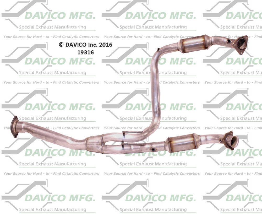 Davico Mfg 19316 Direct-Fit Catalytic Converter