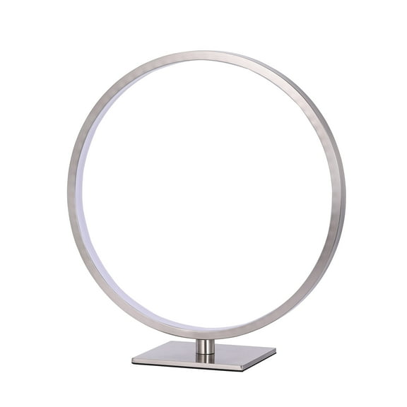 Acento LED Ring Frame Accent Lamp – 12” Minimalist Metal Design with Warm Integrated LED