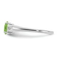 thumbnail image 4 of Primal Gold 14 Karat White Gold Peridot and Diamond Ring, 4 of 5