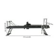 thumbnail image 2 of Foldable Pilates Reformer Machine - Professional Home Gym Equipment with Adjustable Springs & Footbar, 120kg Capacity (Black,77.56"), 2 of 17