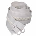 thumbnail image 2 of Lenzip Boat Separator Zipper | Double Pull 62 Inch White Plastic, 2 of 3