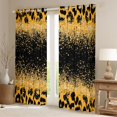 thumbnail image 2 of Homewish Leopard Print Curtains Pack of 2 (42x84 Each) For Children Teens Female Girls,Bling Glitter Curtains Blackout,Dreamy Princess Bedroom Curtains,Super Cozy Room Decor, 2 of 6